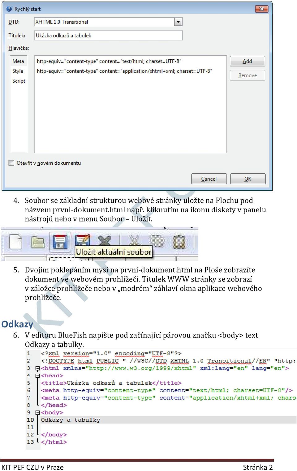html na Ploše zobrazíte dokument ve webovém prohlížeči.