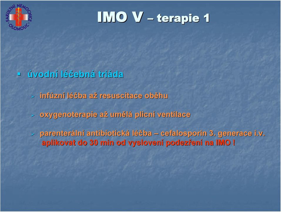 parenteráln lní antibiotická léčba cefalosporin 3.