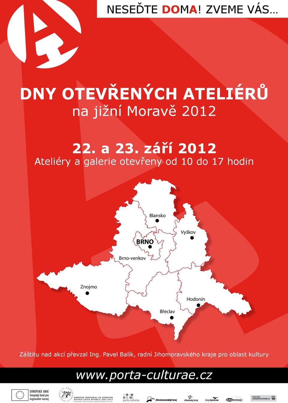 září 2012 Ateliéry a galerie otevřeny od 10 do 17 hodin Blansko BRNO