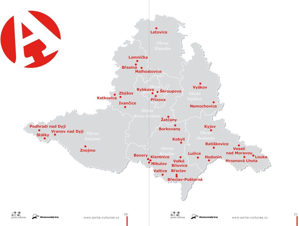 Borkovany Okres Břeclav Klentnice Mikulov Valtice Kobylí Velké Bílovice Břeclav Vyškov Okres Vyškov