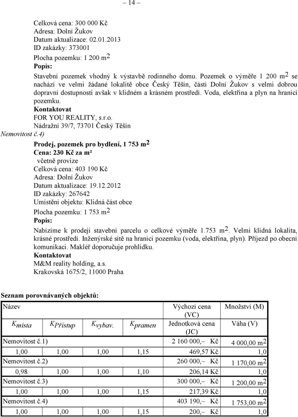 Voda, elektřina a plyn na hranici pozemku. Kontaktovat FOR YOU REALITY, s.r.o. Nádražní 39/7, 73701 Český Těšín Nemovitost č.