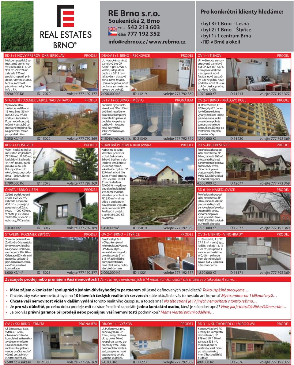 BŘECLAV PRODEJ Nízkoenergetický samostatně stojící novostavba RD 3+1, CP 950 m 2, ZP 209 m 2, zahrada 775 m 2, podlah. topení, prádelna, vlastní studna, terasa, možnost půdní vestavby. Více info v RK.