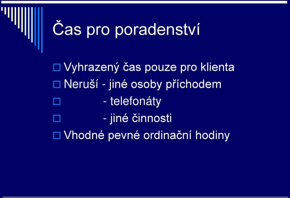 osoby příchodem - telefonáty -