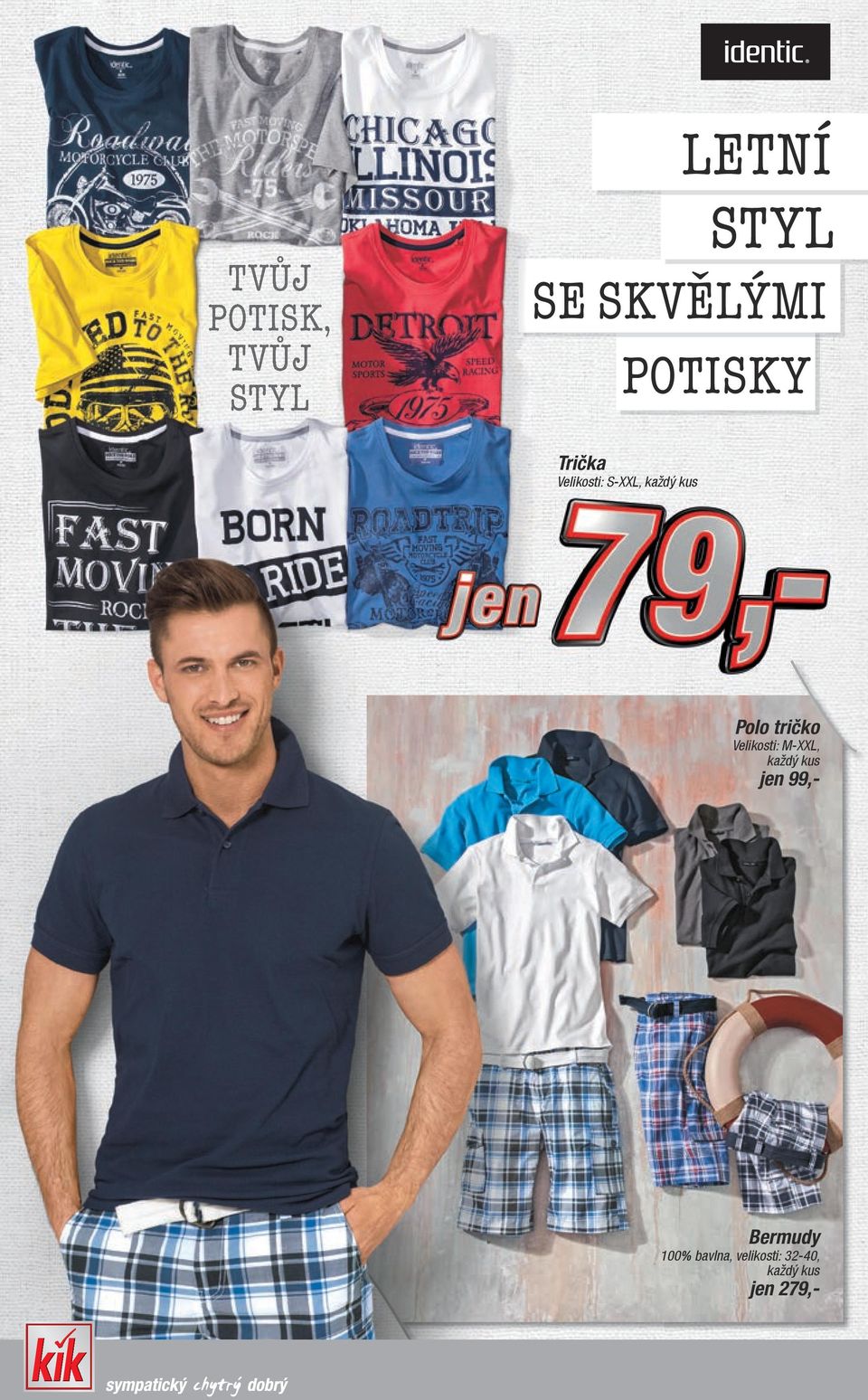 tričko Velikosti: M-XXL, jen 99,-