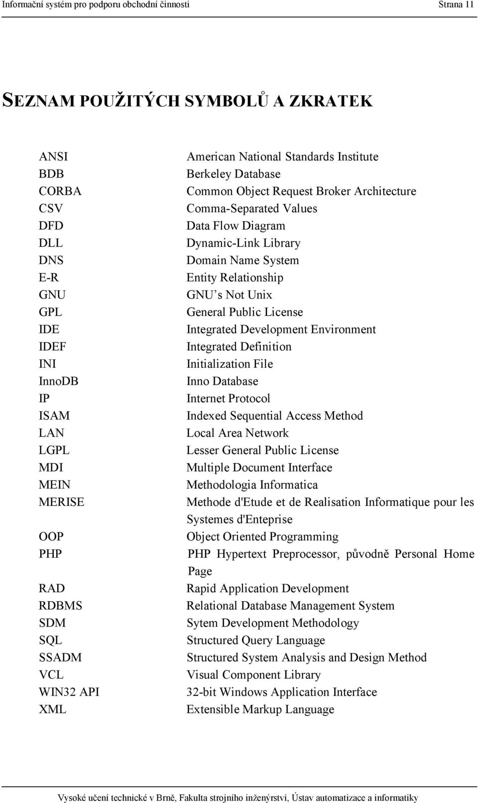 Library Domain Name System Entity Relationship GNU s Not Unix General Public License Integrated Development Environment Integrated Definition Initialization File Inno Database Internet Protocol