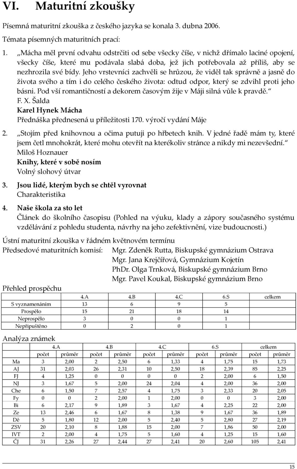 Jeho vrstevníci zachvěli se hrůzou, že viděl tak správně a jasně do života svého a tím i do celého českého života: odtud odpor, který se zdvihl proti jeho básni.