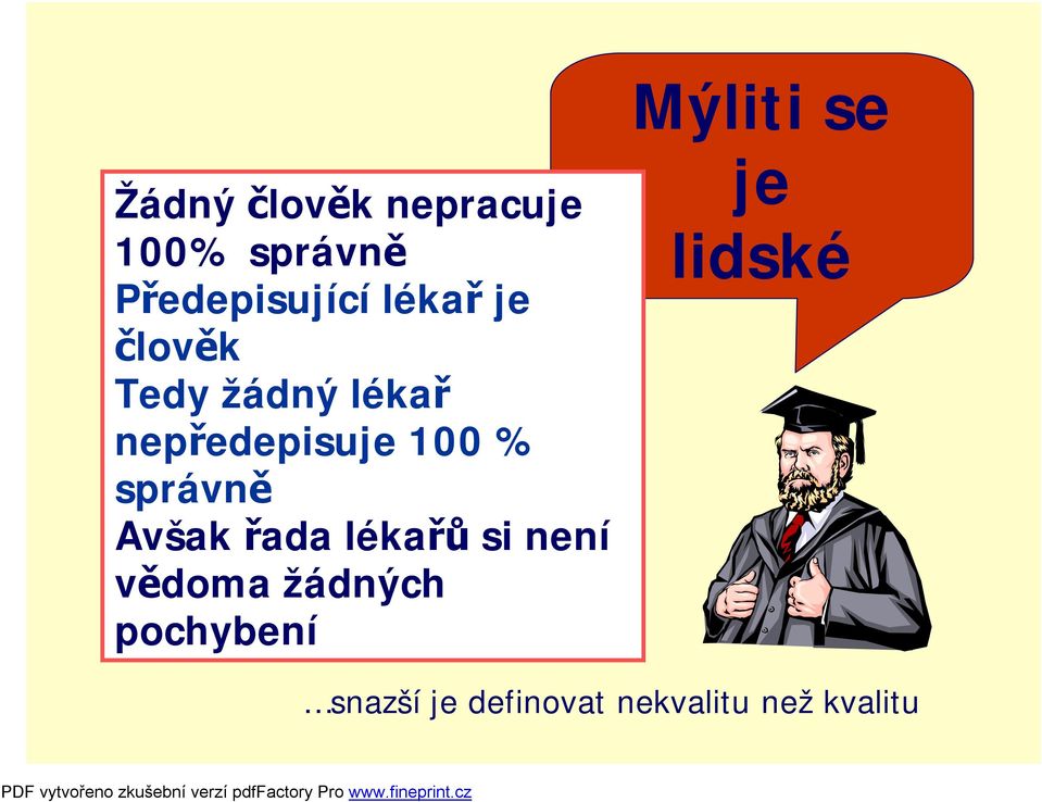 nepředepisuje 100 % správně Avšak řada lékařů si není