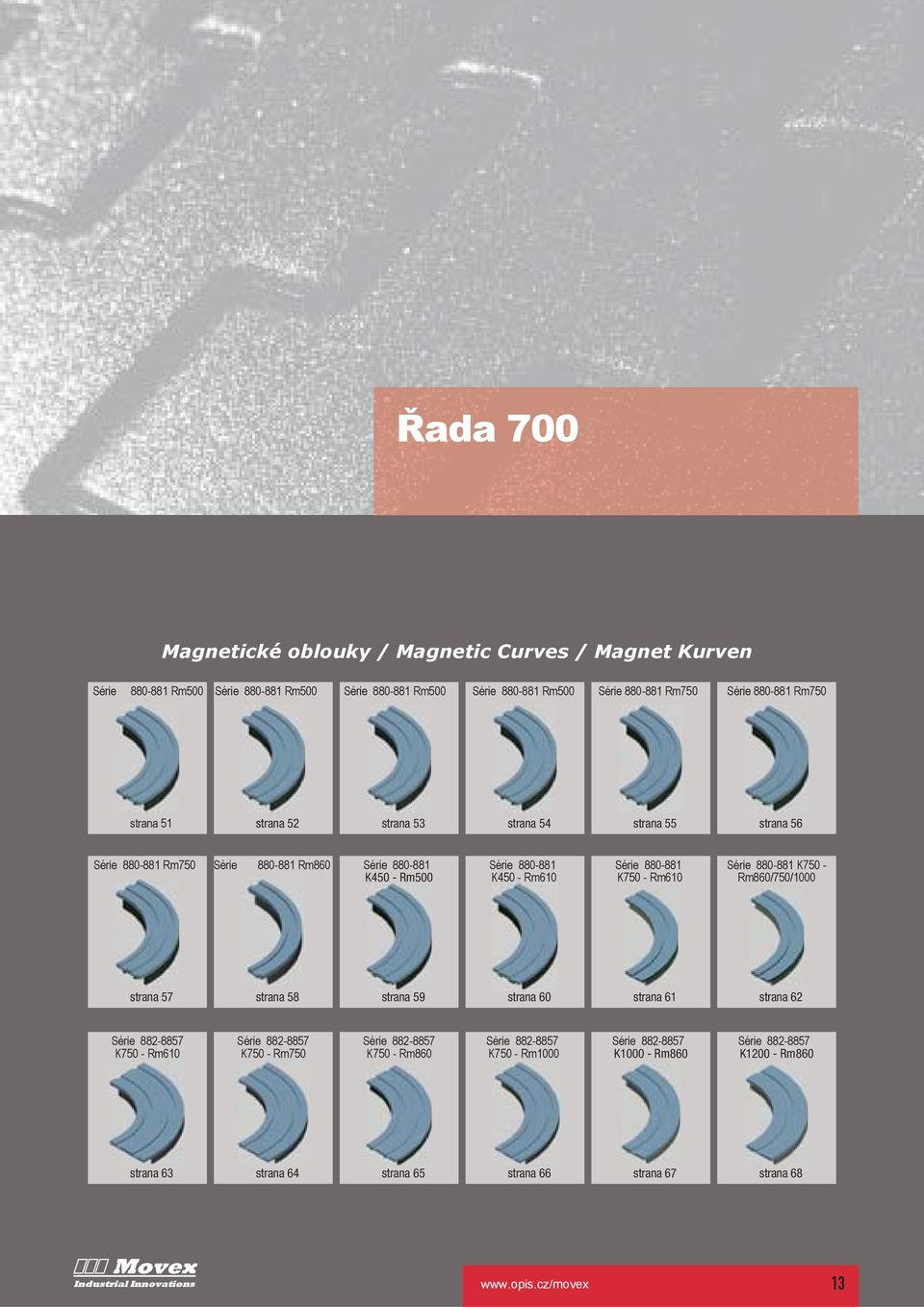 K750 - Rm610 Série 880-881 K750 - Rm860/750/1000 strana 57 strana 58 strana 59 strana 60 strana 61 strana 62 Série 882-8857 K750 - Rm610 Série 882-8857 K750 - Rm750 Série