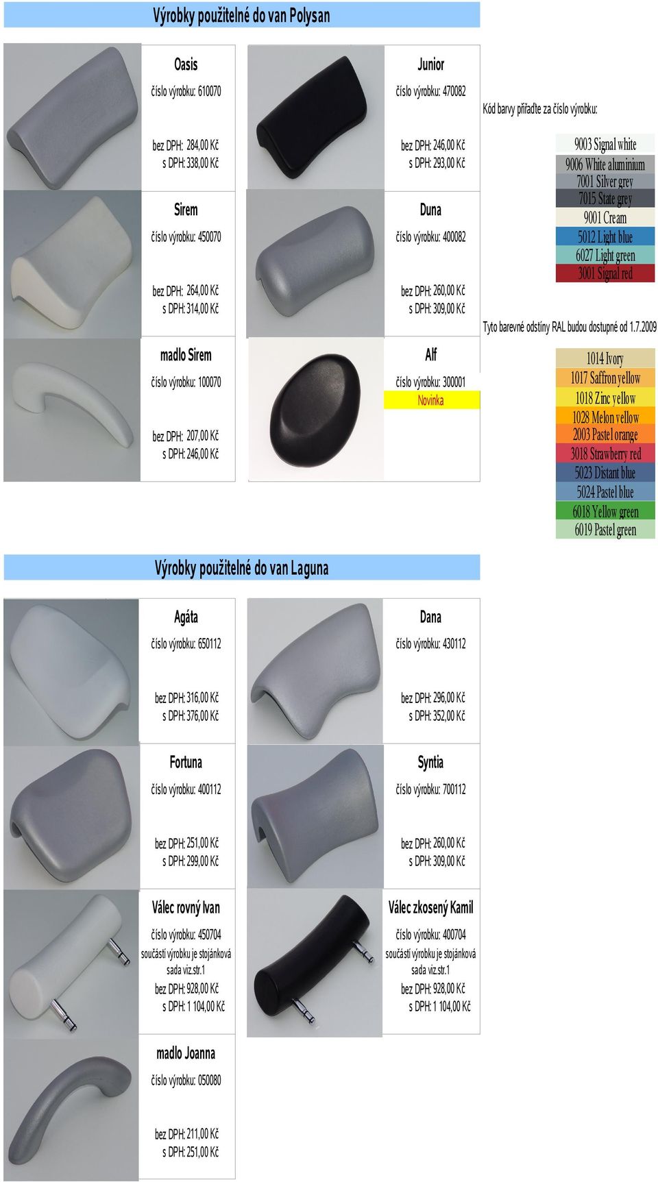 246,00 Kč Výrobky použitelné do van Laguna Agáta Dana číslo výrobku: 650112 číslo výrobku: 430112 bez DPH: 296,00 Kč s DPH: 352,00 Kč Fortuna Syntia číslo výrobku: 400112 číslo