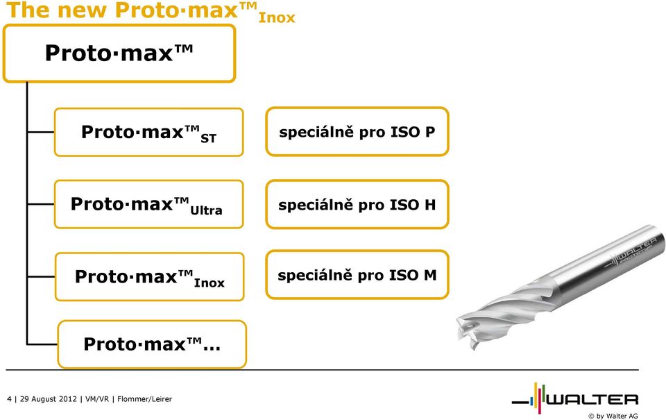pro ISO H Proto max Inox speciálně pro ISO M
