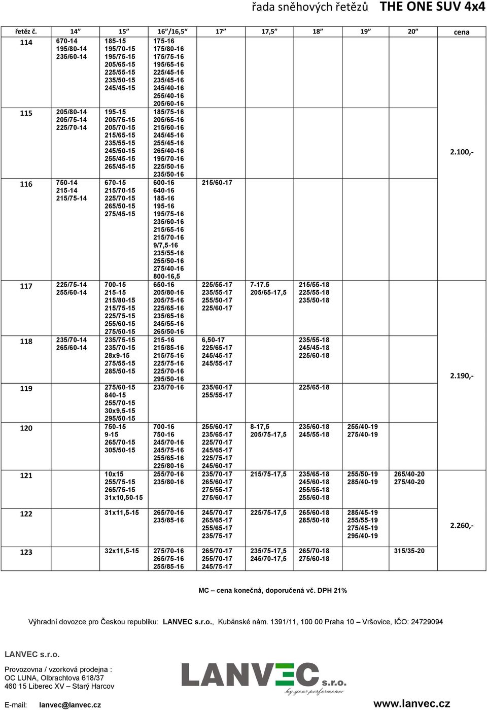 195/75-15 205/65-15 225/55-15 235/50-15 245/45-15 195-15 205/75-15 205/70-15 215/65-15 235/55-15 245/50-15 255/45-15 265/45-15 670-15 215/70-15 225/70-15 265/50-15 275/45-15 700-15 215-15 215/80-15