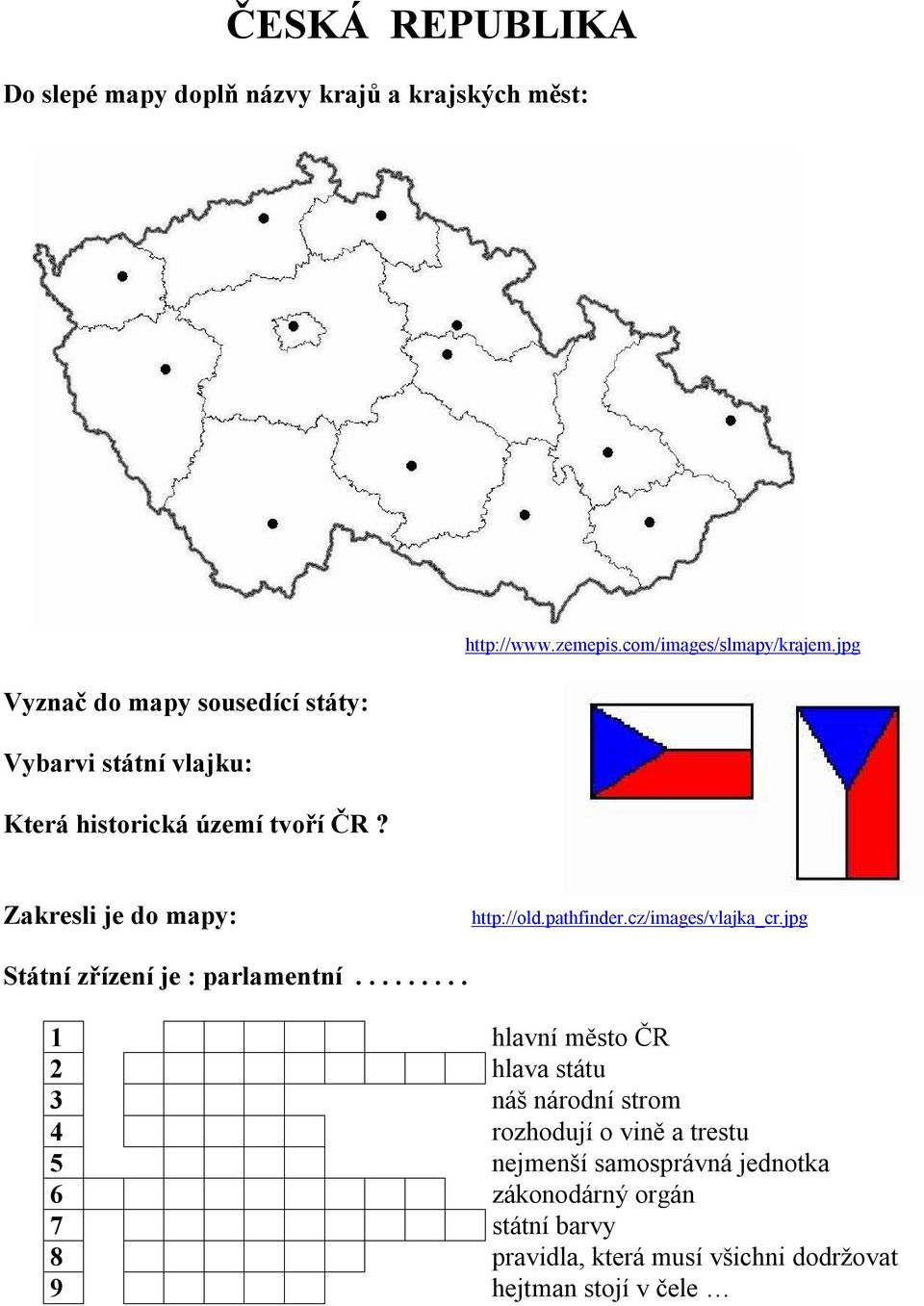 cz/images/vlajka_cr.jpg Státní zřízení je : parlamentní.