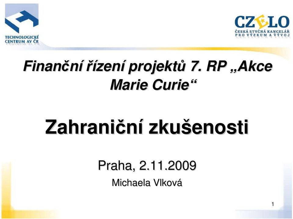 RP Akce Marie Curie