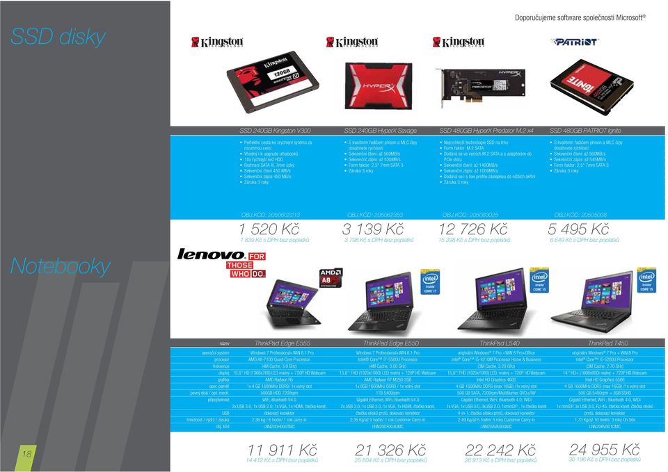 Vhodný i k upgrade ultrabooků 10x rychlejší než HDD Rozhraní SATA III, 7mm úzký Sekvenční čtení 450 MB/s Sekvenční zápis 450 MB/s Záruka 3 roky S kvalitním řadičem phison a MLC čipy dosáhnete