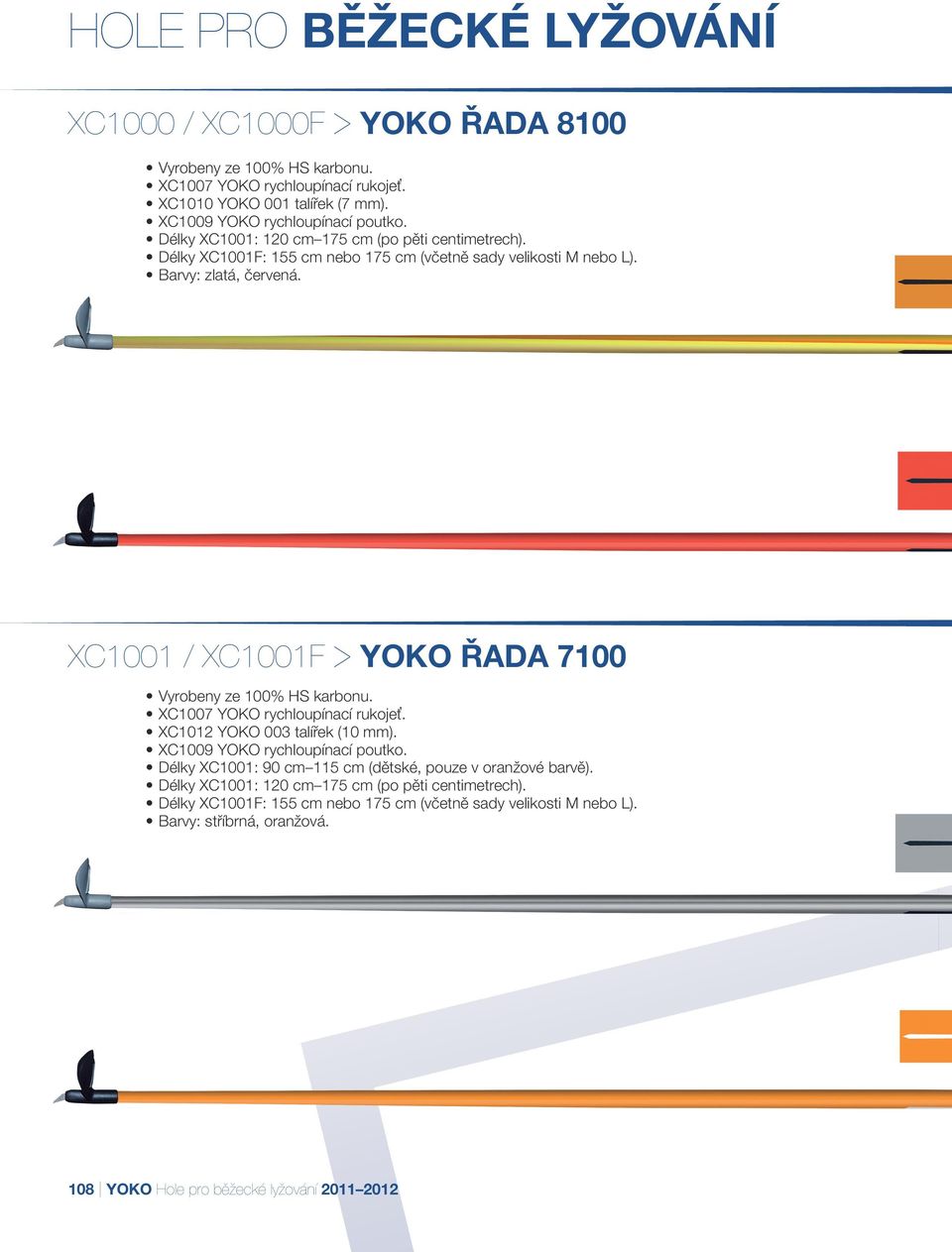 XC1001 / XC1001F > YOKO Řada 7100 Vyrobeny ze 100% HS karbonu. XC1007 YOKO rychloupínací rukojeť. XC1012 YOKO 003 talířek (10 mm). XC1009 YOKO rychloupínací poutko.
