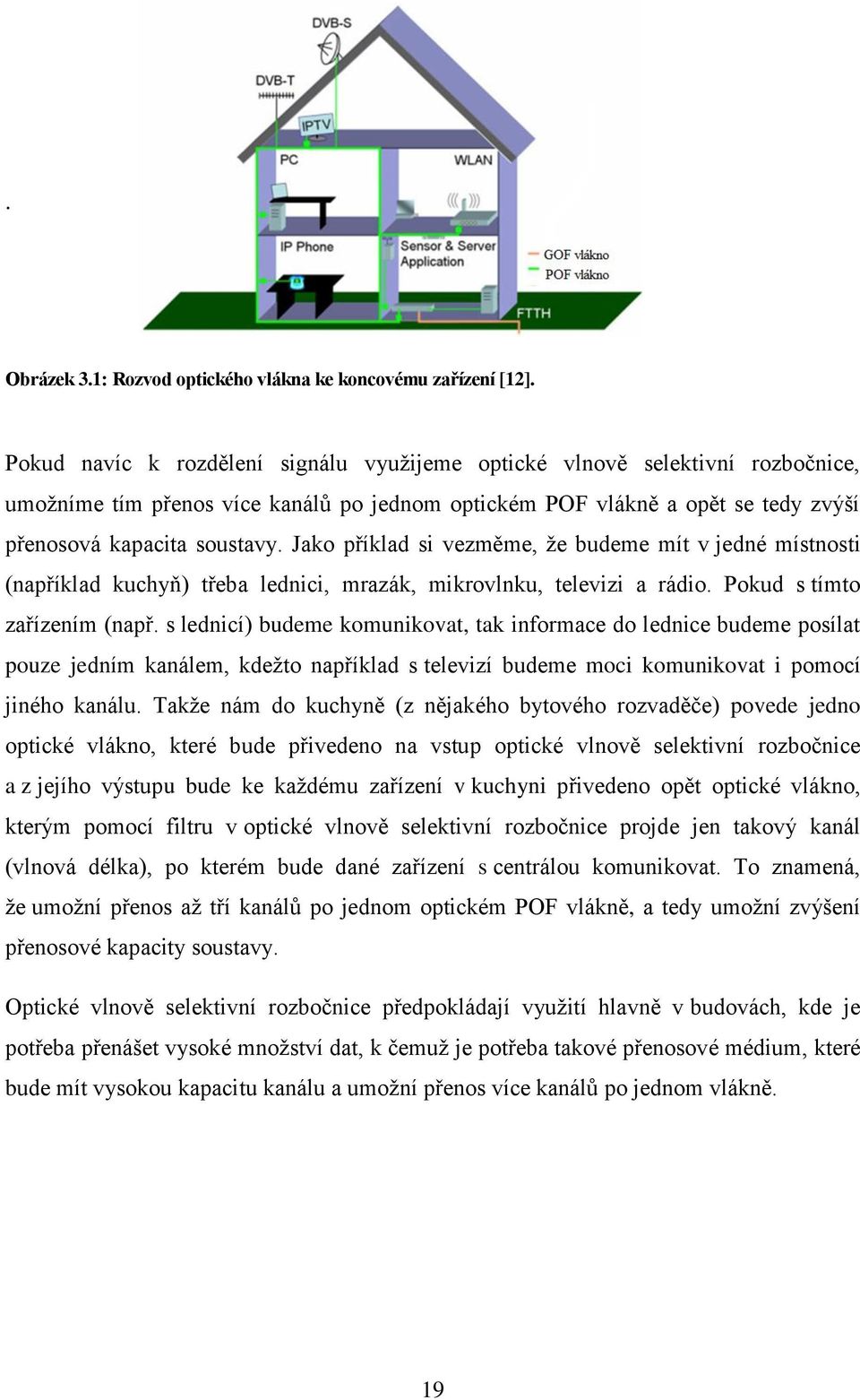 Jako příklad si vezměme, že budeme mít v jedné místnosti (například kuchyň) třeba lednici, mrazák, mikrovlnku, televizi a rádio. Pokud s tímto zařízením (např.