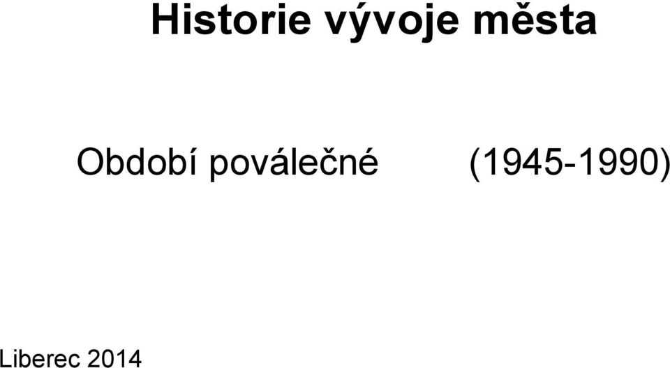 poválečné