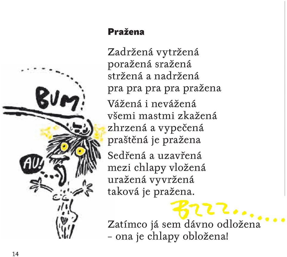 praštěná je pražena Sedřená a uzavřená mezi chlapy vložená uražená