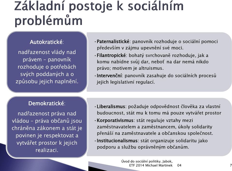 Filantropické: bohatý svrchovaně rozhoduje, jak a komu nabídne svůj dar, neboť na dar nemá nikdo právo; motivem je altruismus.