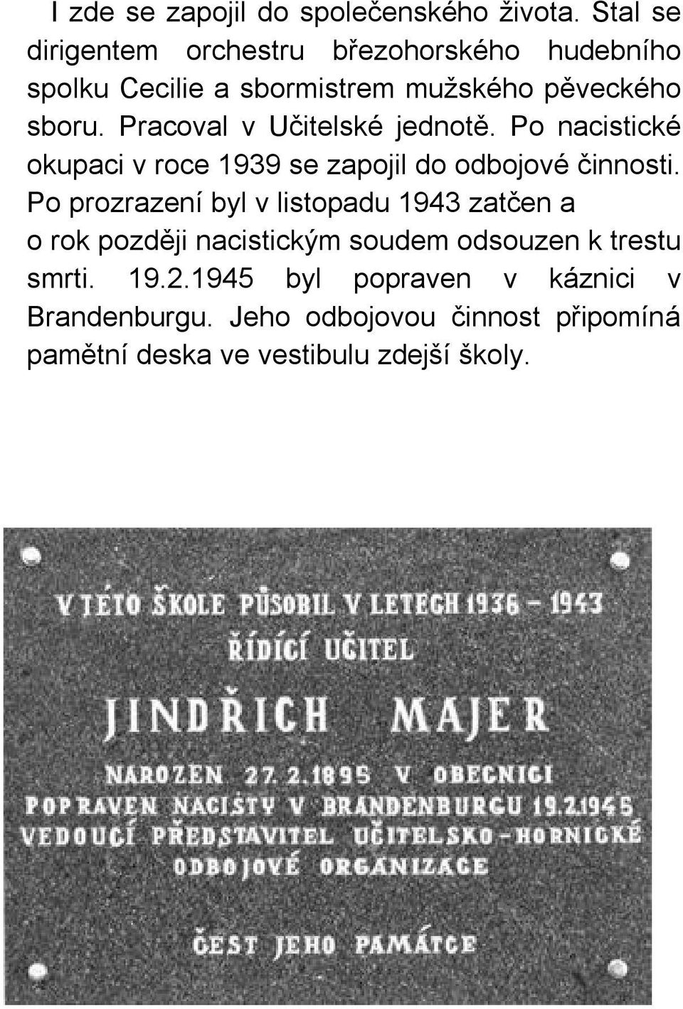 Pracoval v Učitelské jednotě. Po nacistické okupaci v roce 1939 se zapojil do odbojové činnosti.