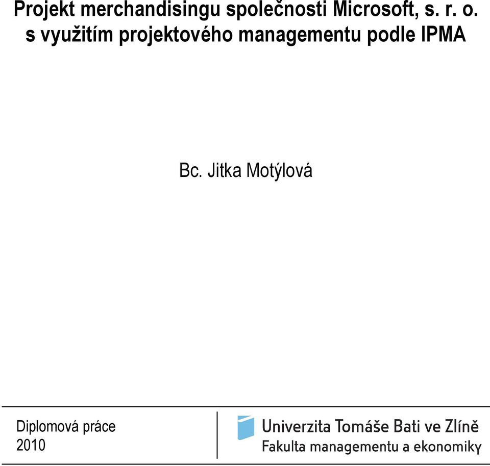 s využitím projektového managementu