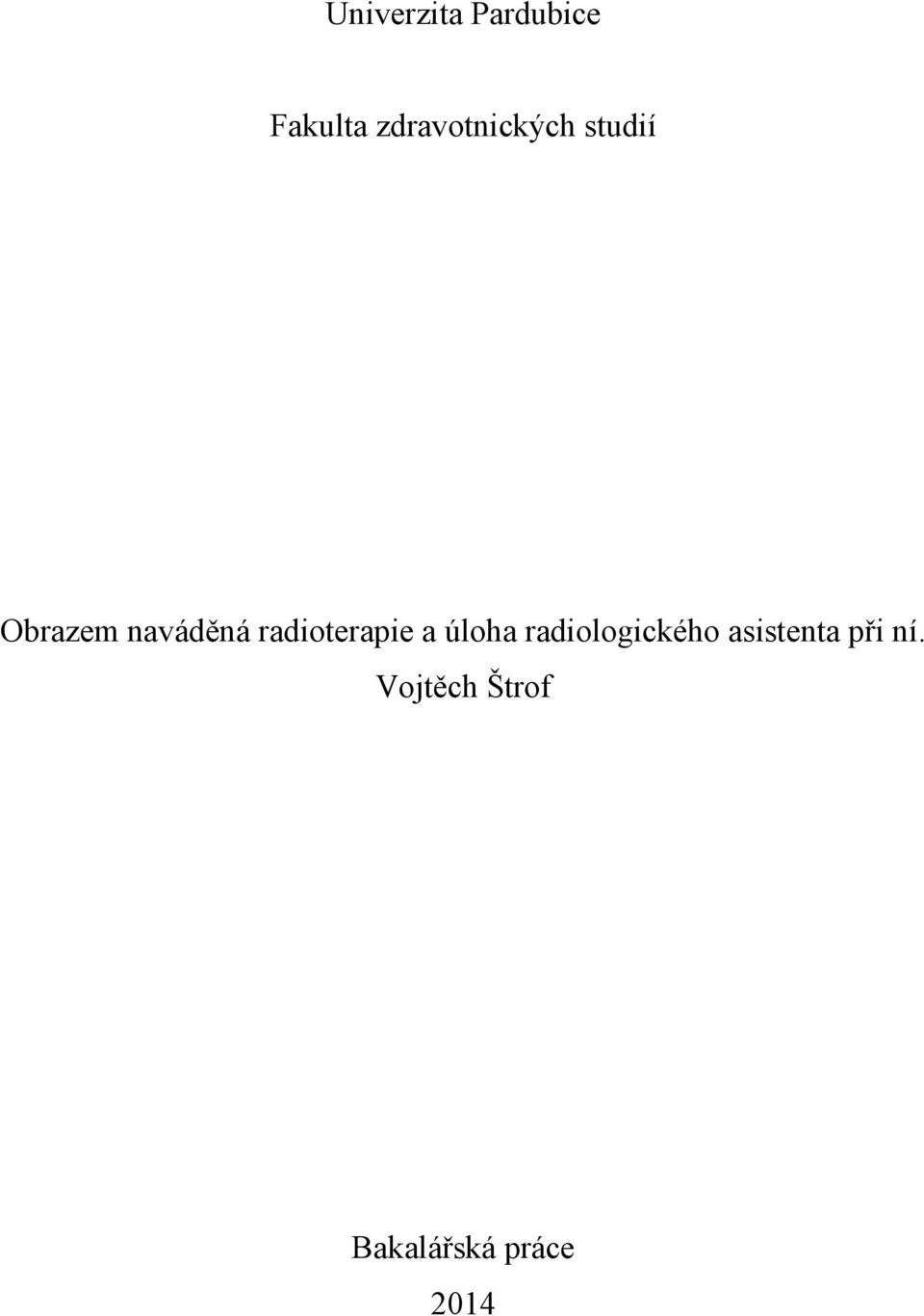 radioterapie a úloha radiologického