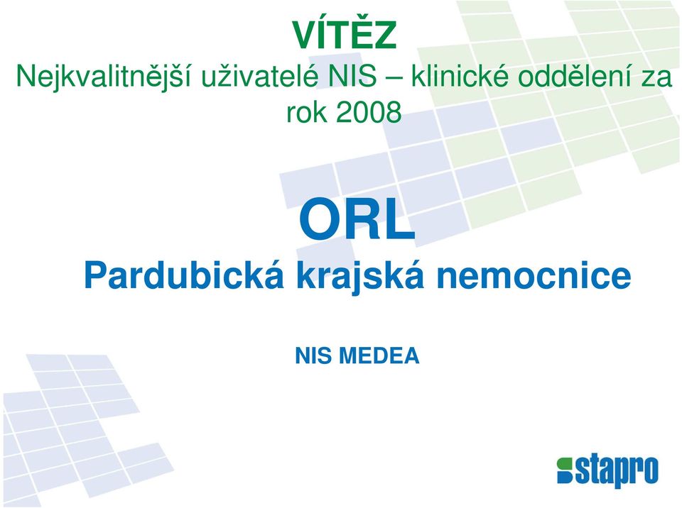 oddělení za rok 2008 ORL