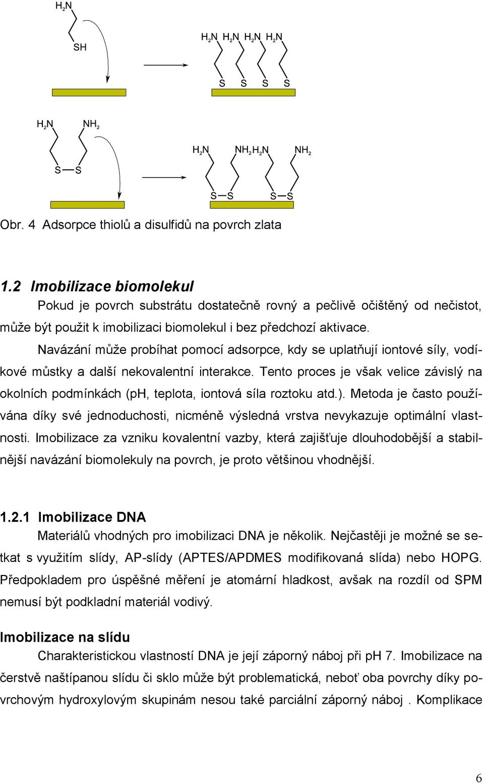 Navázání může probíhat pomocí adsorpce, kdy se uplatňují iontové síly, vodíkové můstky a další nekovalentní interakce.