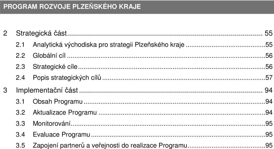 .. 94 3.1 Obsah Programu...94 3.2 Aktualizace Programu...94 3.3 Monitorování...95 3.