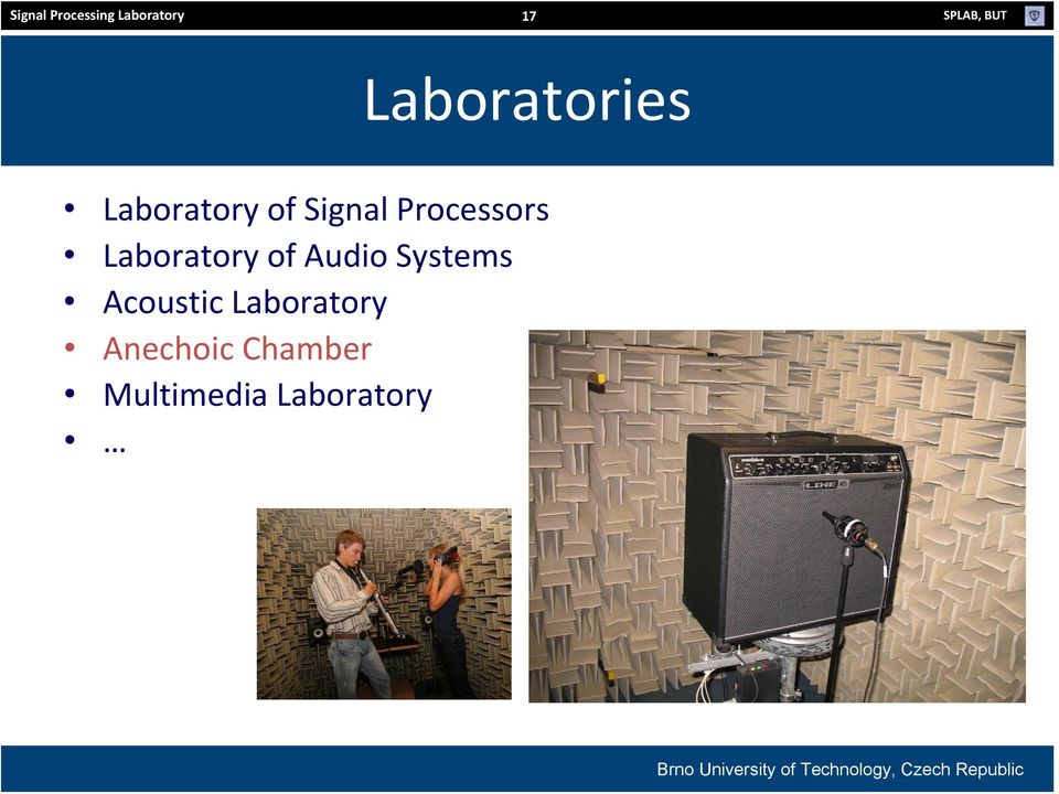 Processors Laboratory of Audio Systems