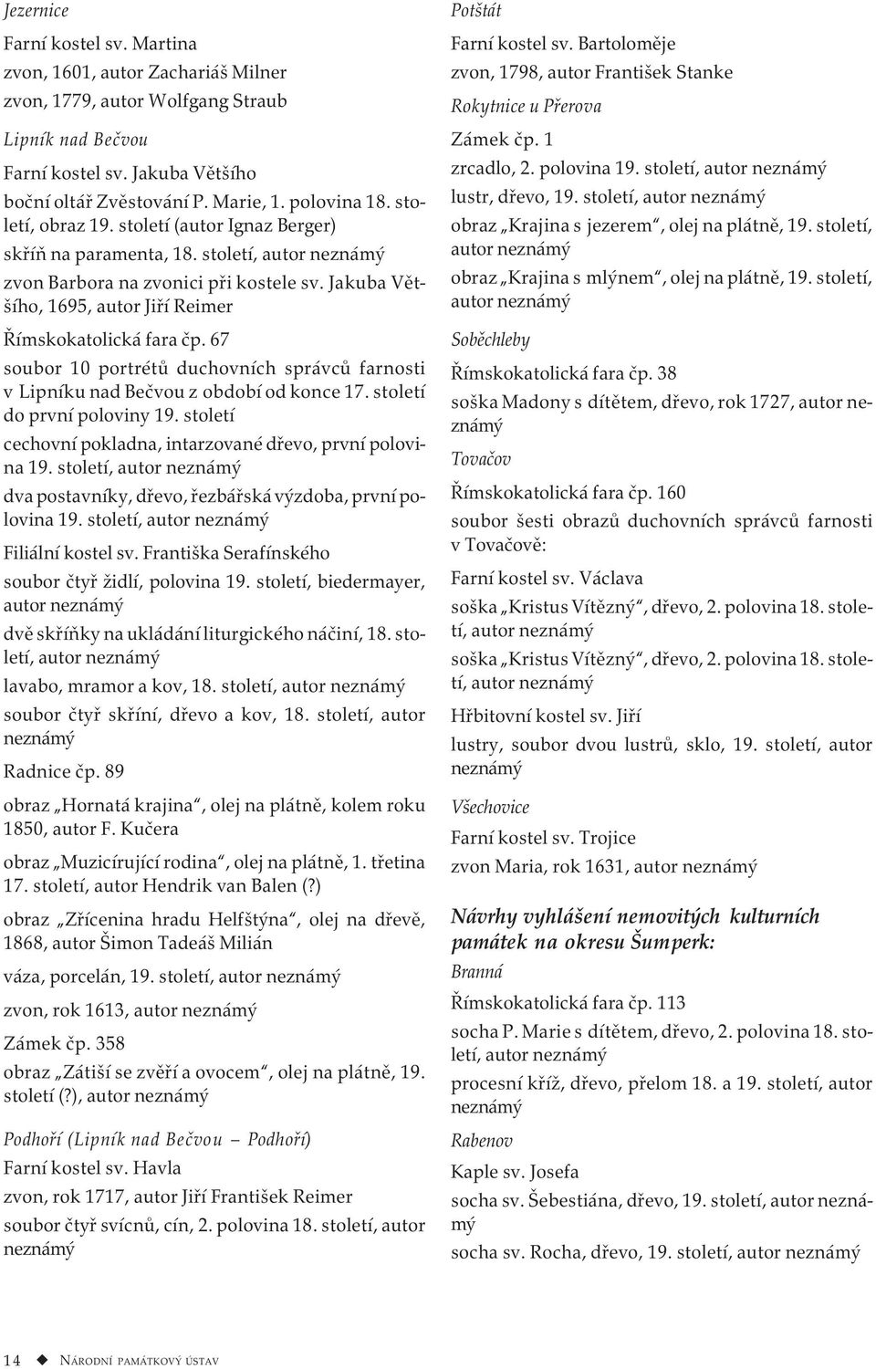 Jakuba Většího, 1695, autor Jiří Reimer Římskokatolická fara čp. 67 soubor 10 portrétů duchovních správců farnosti v Lipníku nad Bečvou z období od konce 17. století do první poloviny 19.