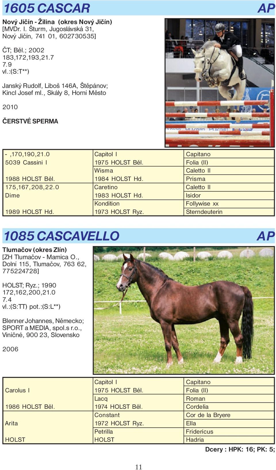 Folia (II) Wisma Caletto II 1988 HOLST Běl. 1984 HOLST Hd. Prisma 175,167,208,22.0 Caretino Caletto II Dime 1983 HOLST Hd. Isidor Kondition Follywise xx 1989 HOLST Hd. 1973 HOLST Ryz.