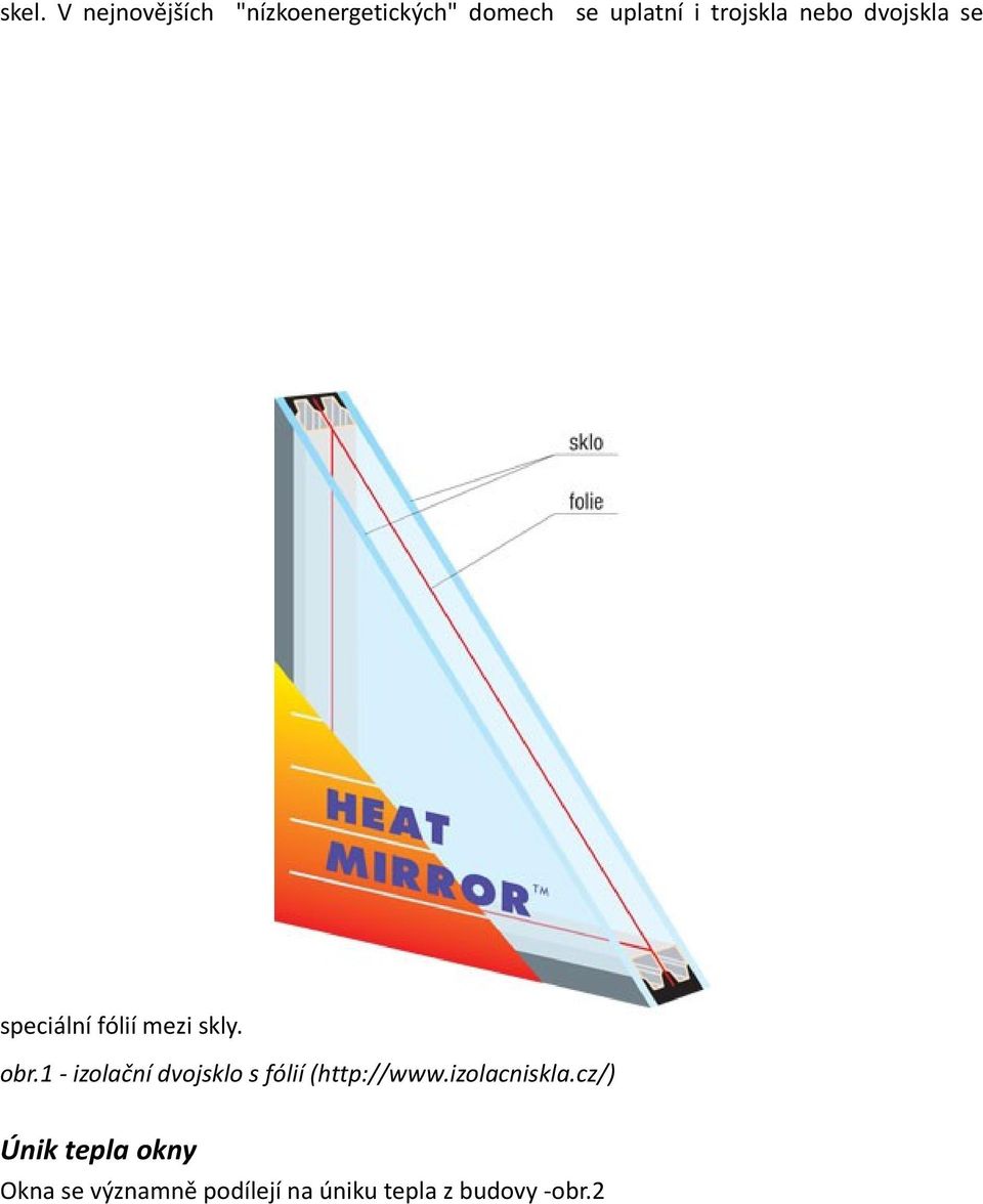 1 - izolační dvojsklo s fólií (http://www.izolacniskla.