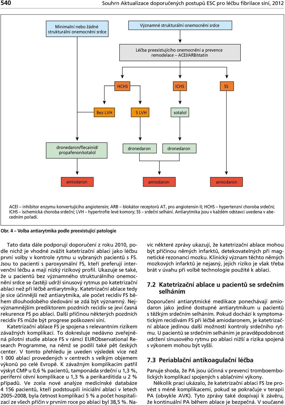 ngiotensin ; HCHS hypertenzní chorob srdeční; CHS ischemická chorob srdeční; LVH hypertrofie levé komory; SS srdeční selhání. ntirytmik jsou v kždém odstvci uveden v becedním pořdí. Obr.