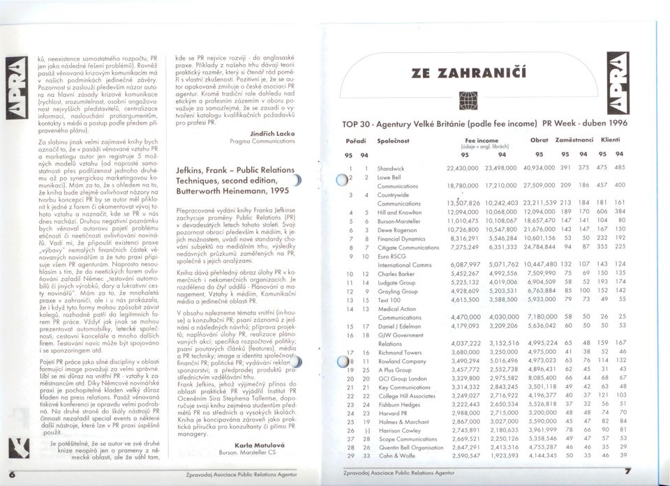 protiargumentum, kontakty s médii a postup podle predem pripraveného plánu.