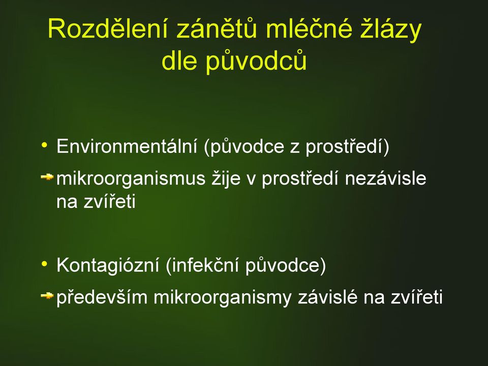 mikroorganismus žije v prostředí nezávisle na