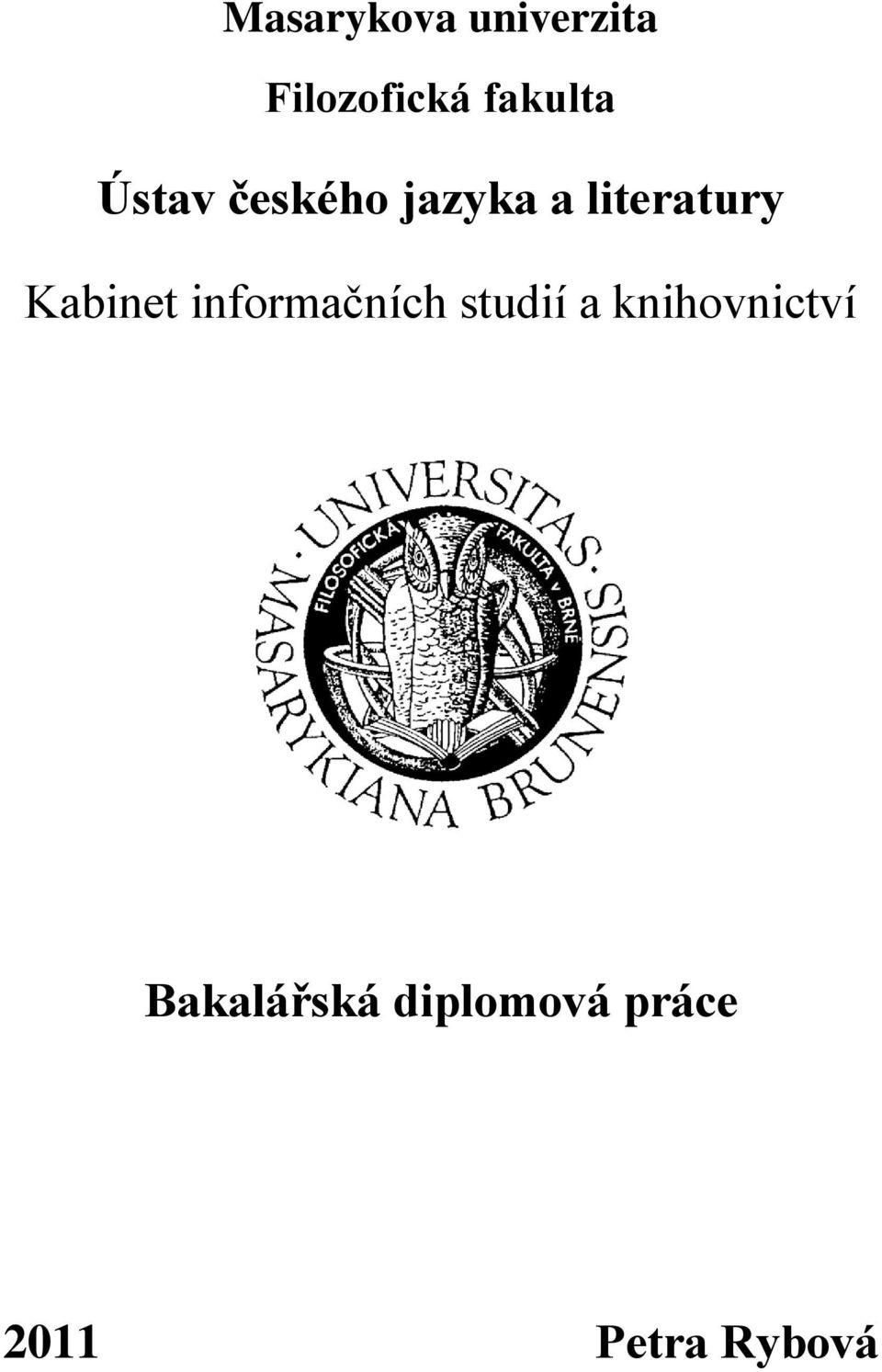 literatury Kabinet informačních studií a