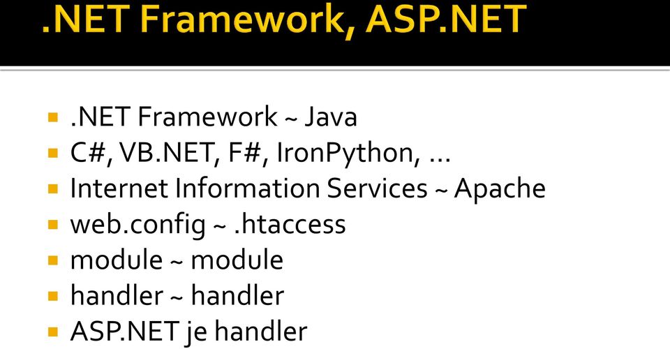 Information Services ~ Apache web.