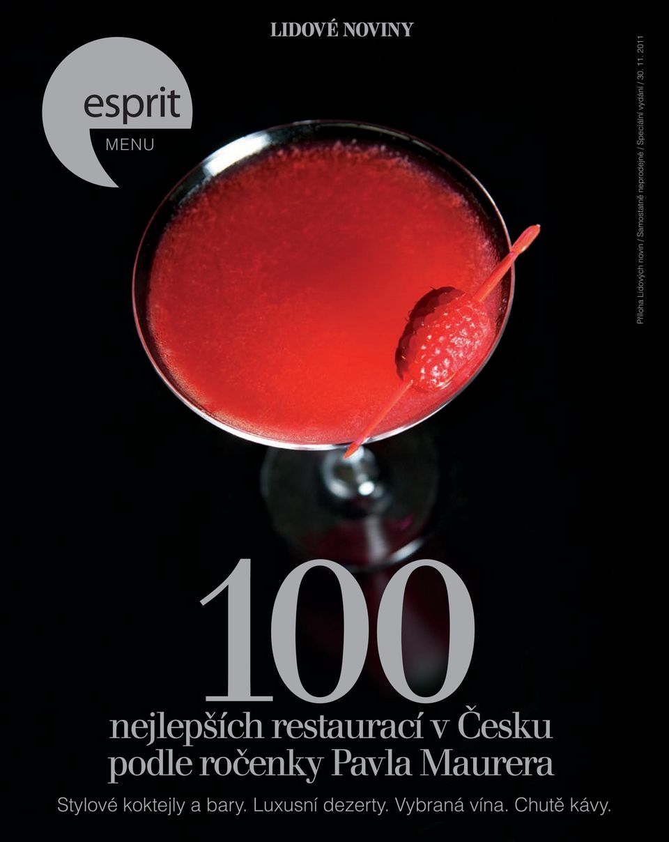 2011 100 nejlepších restaurací v Česku podle ročenky