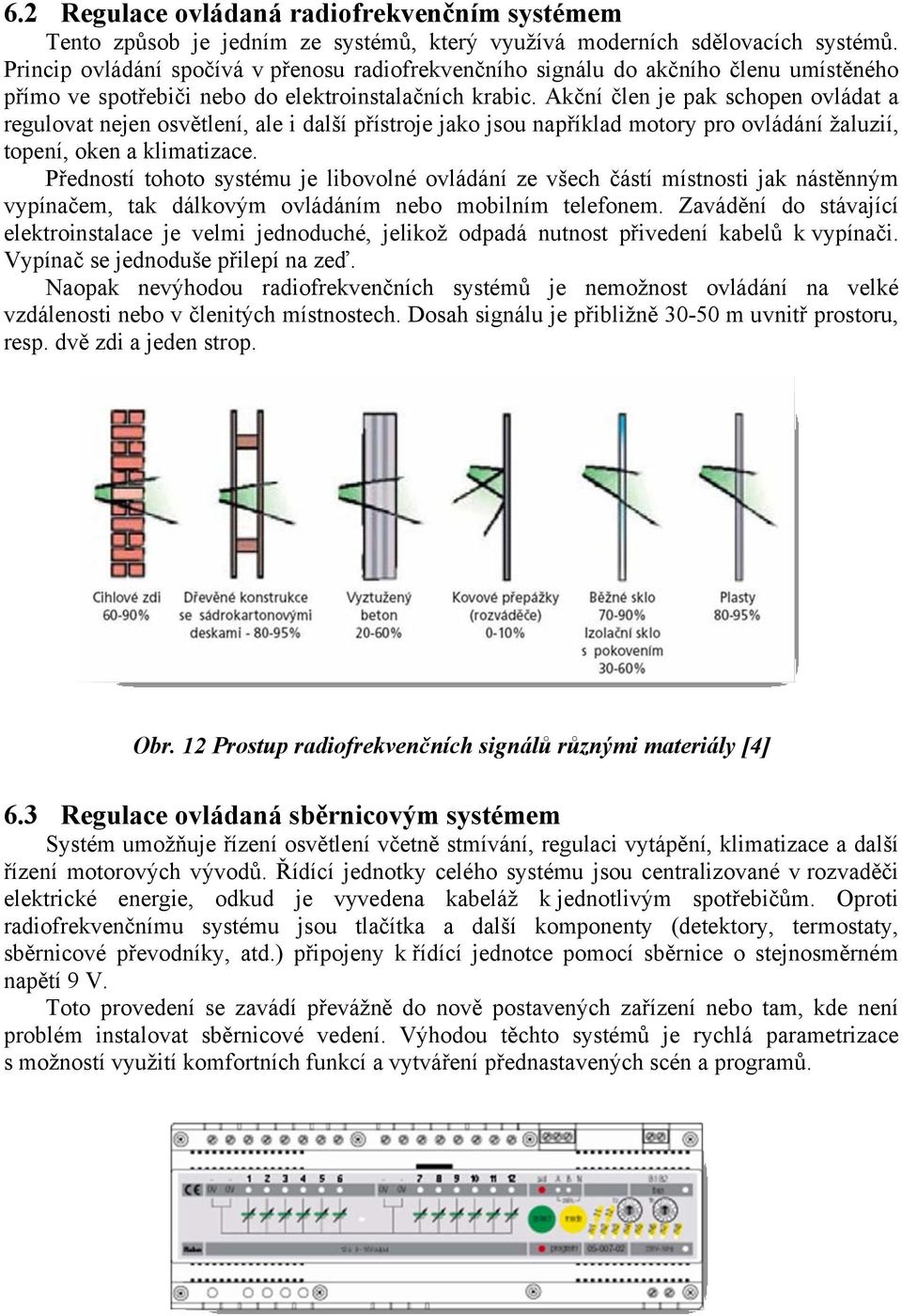 Akční člen je pak schopen ovládat a regulovat nejen osvětlení, ale i další přístroje jako jsou například otory pro ovládání žaluzií, topení, oken a kliatizace.