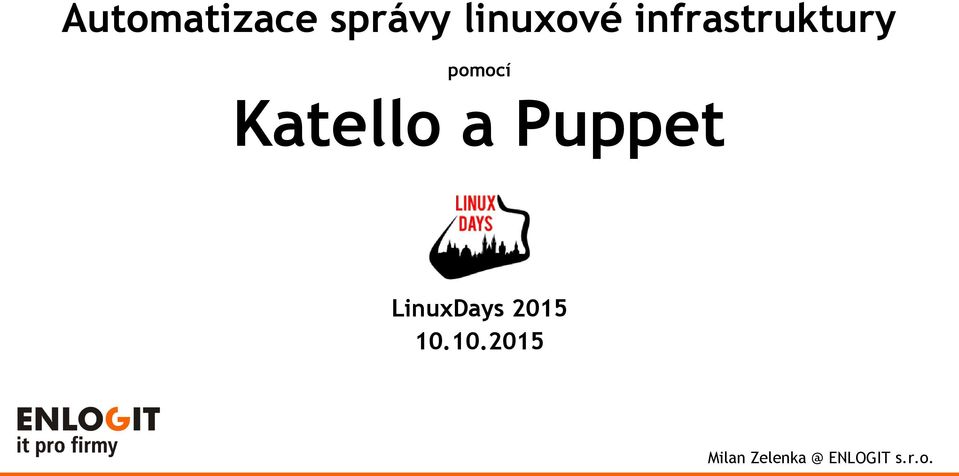 a Puppet LinuxDays 2015 10.