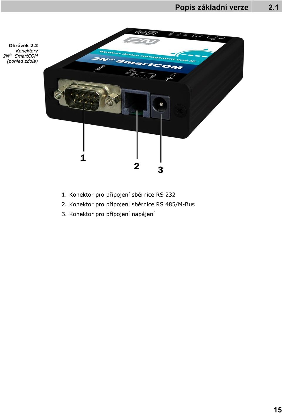 Knektr pr připjení sběrnice RS 232 2.