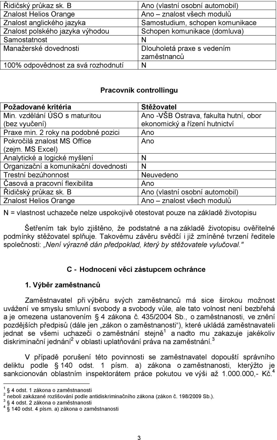 Samostatnost Manažerské dovednosti Dlouholetá praxe s vedením zaměstnanců 100% odpovědnost za svá rozhodnutí Požadované kritéria Min. vzdělání ÚSO s maturitou (bez vyučení) Praxe min.