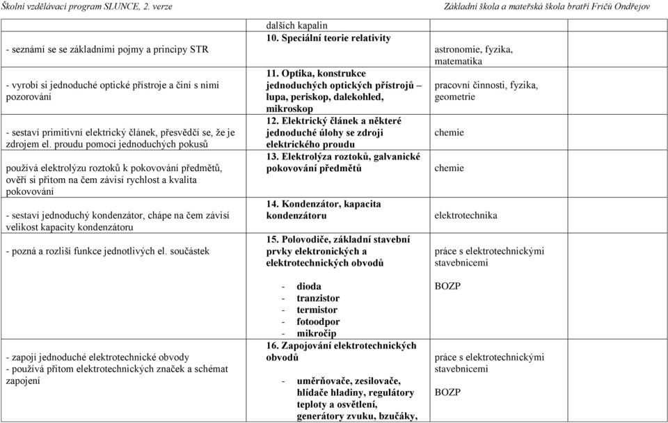 velikost kapacity kondenzátoru - pozná a rozliší funkce jednotlivých el.