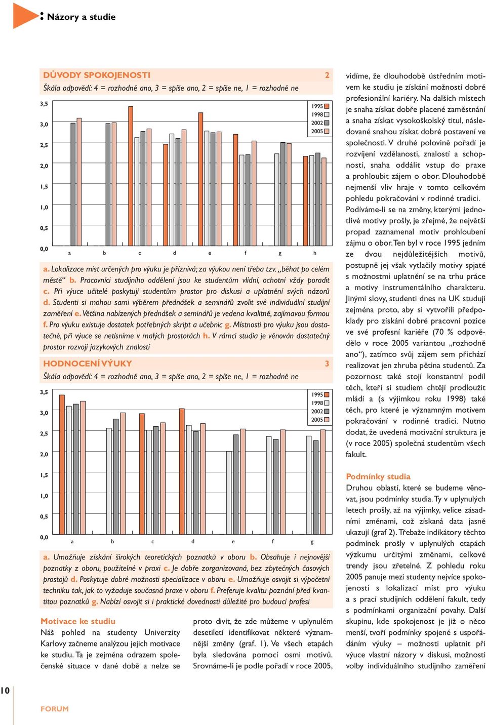 Studenti si mohou sami v bûrem pfiedná ek a semináfiû zvolit své individuální studijní zamûfiení e.vût ina nabízen ch pfiedná ek a semináfiû je vedena kvalitnû, zajímavou formou f.