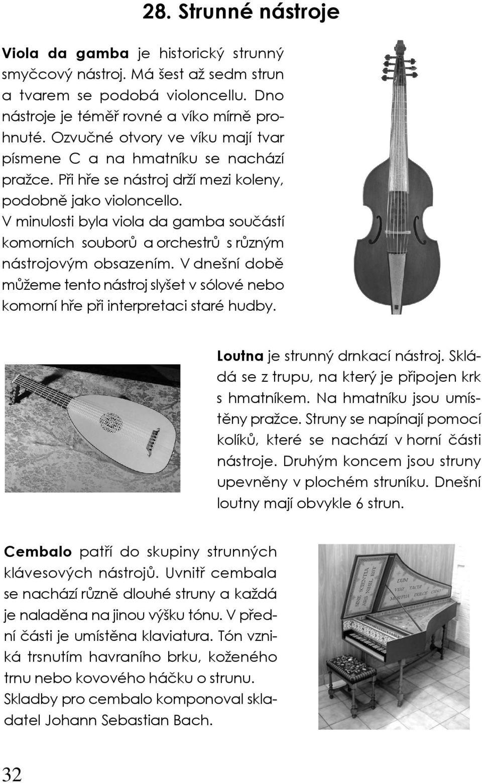 V minulosti byla viola da gamba součástí komorních souborů a orchestrů s různým nástrojovým obsazením. V dnešní době můžeme tento nástroj slyšet v sólové nebo komorní hře při interpretaci staré hudby.