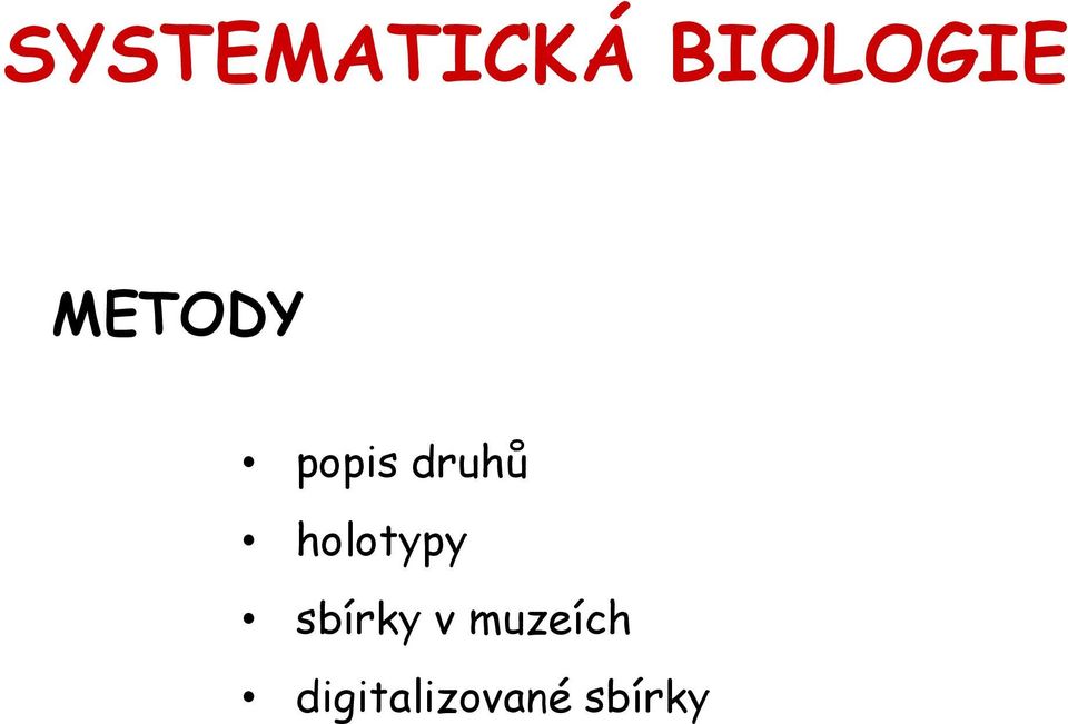 holotypy sbírky v