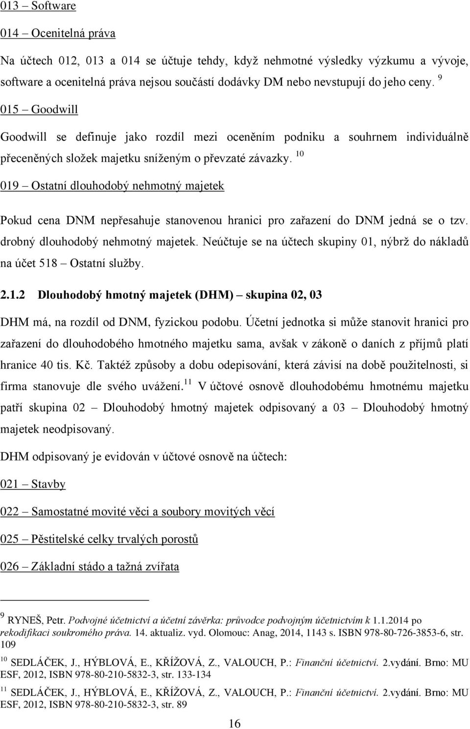 10 019 Ostatní dlouhodobý nehmotný majetek Pokud cena DNM nepřesahuje stanovenou hranici pro zařazení do DNM jedná se o tzv. drobný dlouhodobý nehmotný majetek.