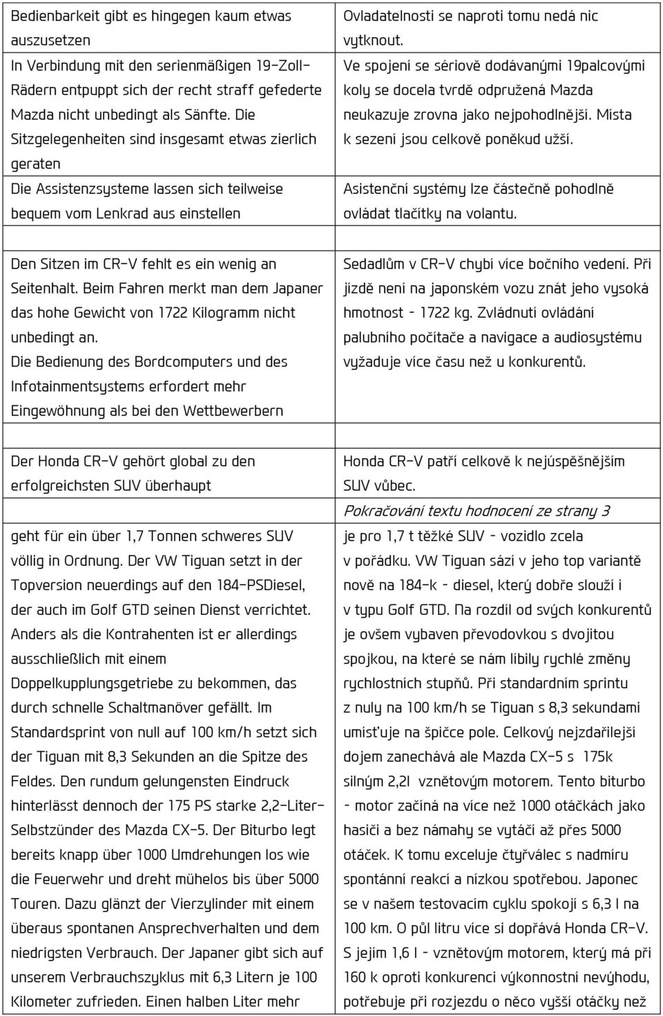 Ve spojení se sériově dodávanými 19palcovými koly se docela tvrdě odpružená Mazda neukazuje zrovna jako nejpohodlnější. Místa k sezení jsou celkově poněkud užší.