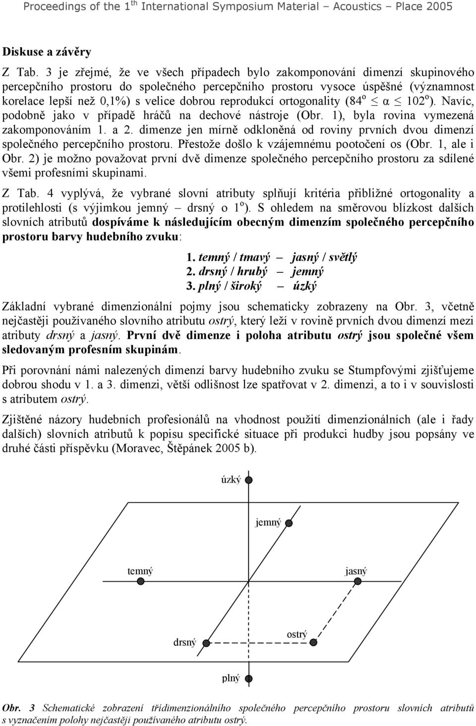 reprodukcí ortogonality (84 o α 102 o ). Navíc, podobně jako v případě hráčů na dechové nástroje (Obr. 1), byla rovina vymezená zakomponováním 1. a 2.